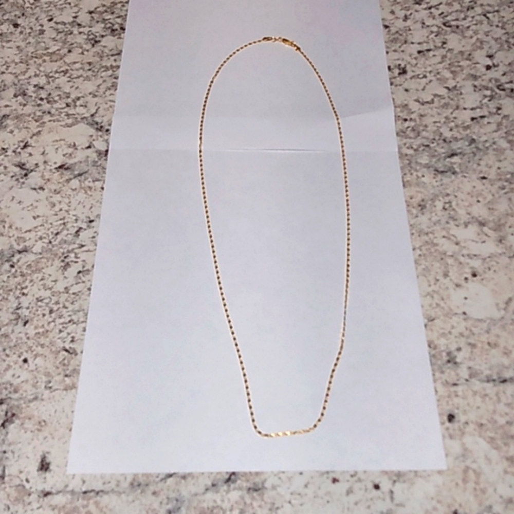 18 karat gold plated men's chain